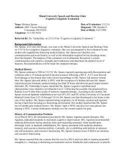 Cognitive-Linguistic Report - cassandra guarneros | speech