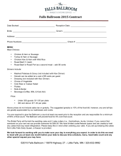 Falls Ballroom 2015 Contract