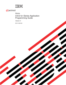 CICS for iSeries Application Programming Guide V5