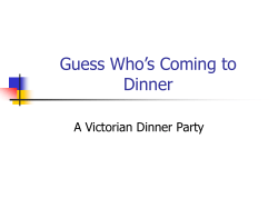 Guess Who`s Coming to Dinner