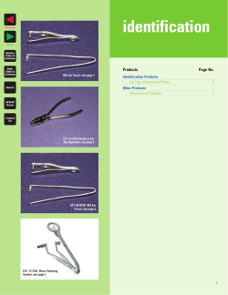 identification - Harvard Apparatus