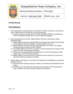 Air Monitoring SOG - Susquehanna Hose Company