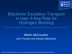 Probing the Gas-Grain Interaction - Heriot