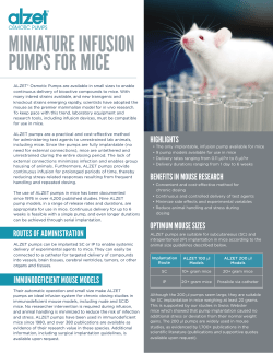 miniature infusion pumps for mice