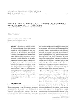 IMAGE SEGMENTATION AND OBJECT COUNTING AS