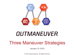 Three Maneuver Strategies