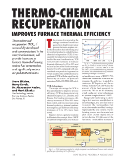 thermo-chemical recuperation t