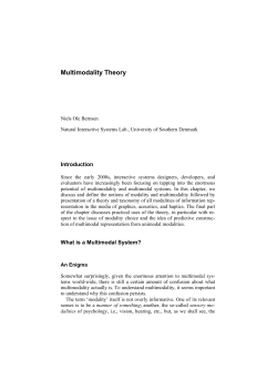Multimodality Theory