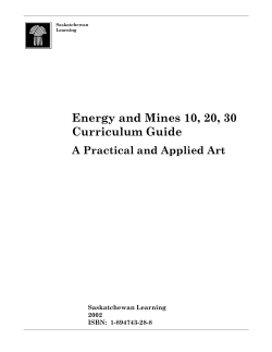 Energy and Mines provides a comprehensive view of energy and