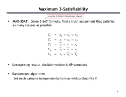 Maximum 3-Satisfiability