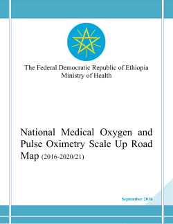 National Medical Oxygen and Pulse Oximetry Scale Up
