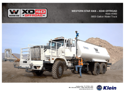 XD40 OFFROAD Klein K900 9000 Gallon Water Truck