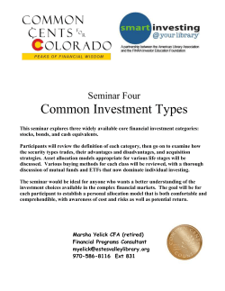 The Risk of Owning Bonds - Common Cents for Colorado