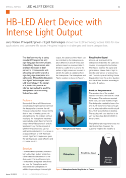 HB-LED Alert Device with Intense Light Output