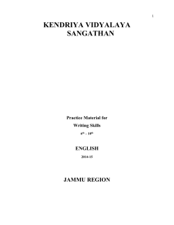 English - Kendriya Vidyalaya Chenani