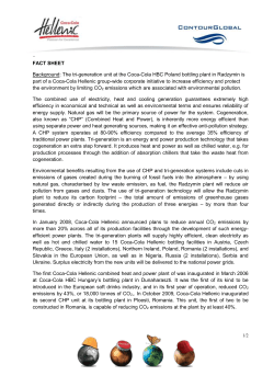 coca-cola hbc polska radzymin plant - facts - Coca