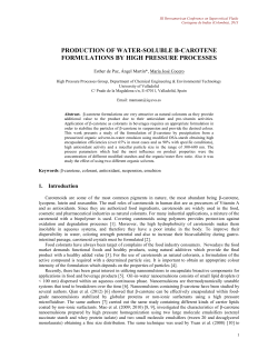 production of water-soluble β-carotene formulations by