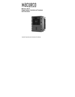Macurco OX-12 Oxygen Detector, Controller and