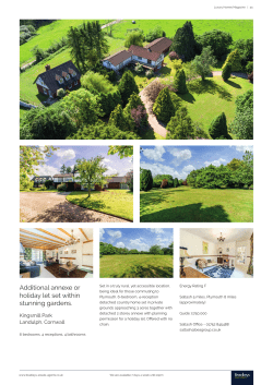 Additional annexe or holiday let set within stunning gardens.