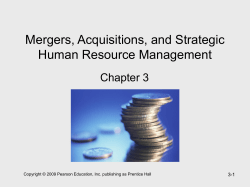 Mergers, Acquisitions, and Strategic Human Resource Management