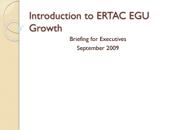 Introduction to ERTAC EGU Growth
