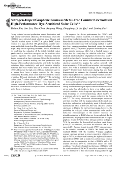 Nitrogen-Doped graphene foams as metal