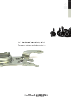 GC PASS 600/650/670 - Hillebrand Chemicals