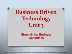 Chapter 11 Building a Customer-Centric - McGraw