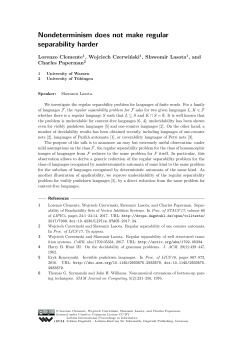Nondeterminism does not make regular separability harder