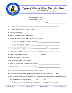 bl-application-form - Chippewas of Kettle and Stony Point