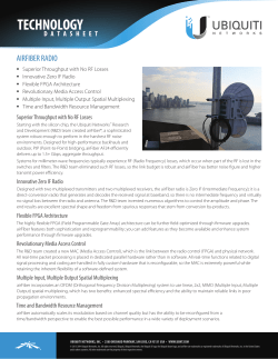 airFiber Radio Technology Datasheet