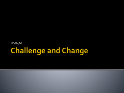 Challenge and Change