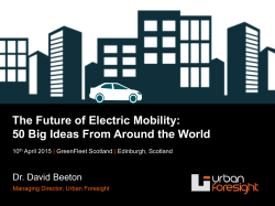 creating baseline demand for urban charging