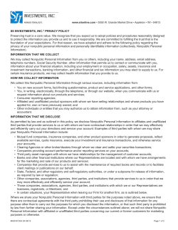 SII Privacy Policy