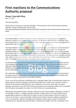 First reactions to the Communications Authority proposal
