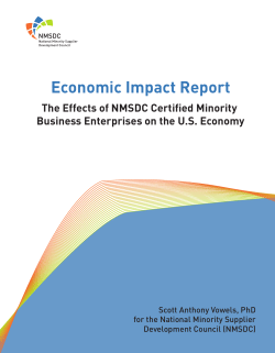 Economic Impact Report - National Minority Supplier Development
