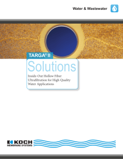 TARGA&reg; II - Koch Membrane Systems