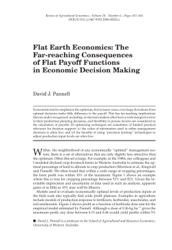 Flat Earth Economics: The Far-reaching Consequences of Flat