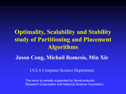 Optimality and Scalability Study--