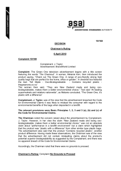 decision - New Zealand Advertising Standards Authority