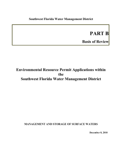 SWFWMD Basis of Review - Southwest Florida Water Management