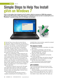 Simple Steps to Help You Install gVim on Windows 7