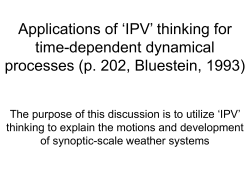 Applications of `IPV` thinking for time