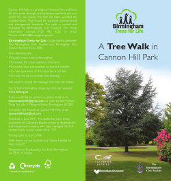 A Tree Walk in Cannon Hill Park