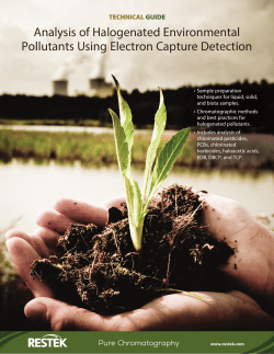 A Guide to the Analysis of Halogenated Environmental