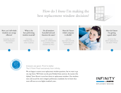 How do I know I`m making the best replacement window decision?