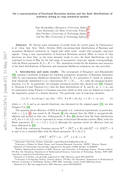 On a representation of fractional Brownian motion and the limit
