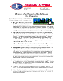 Baseball Alberta Central League Rules