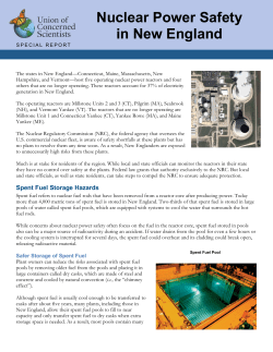 Nuclear Power Safety in New England