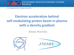 Electron acceleration behind self-modulating proton